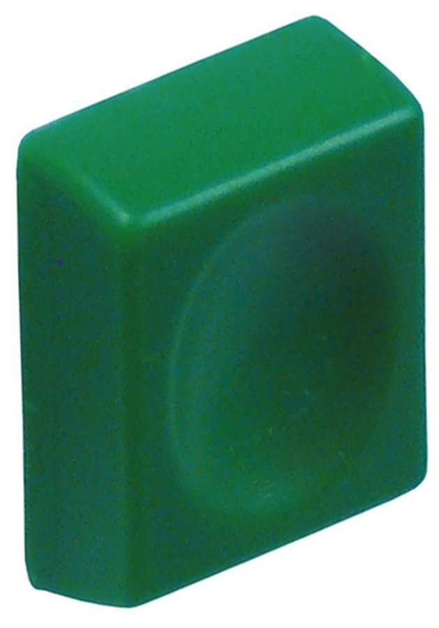 push button L 19,5mm W 25mm green - Code 346950