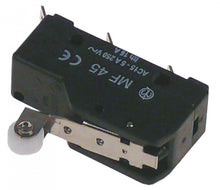 microswitch with handle with a switch 250V 5A 1CO connection male faston 6,3mm L 25mm L1 49mm