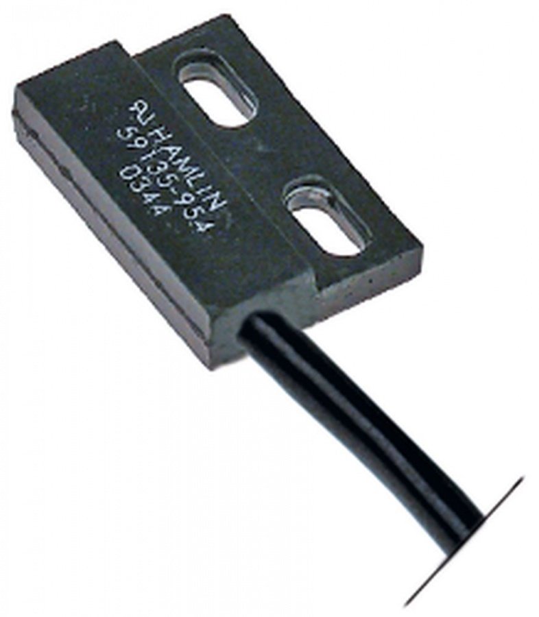 Micro intrerupator magnetic cu suport 29 x 19 mm, 250 V, putere nominala 0,04 A, 10 W, cablu 1000 mm - 347025