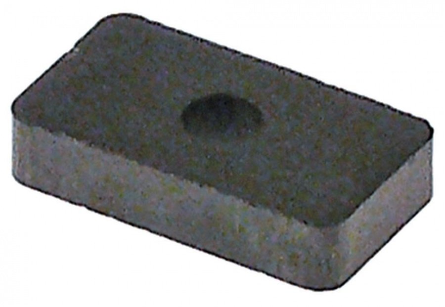 magnet L 23,5 mm W 13,3 mm H 5 mm hole ø 4,9 mm - Code 347058