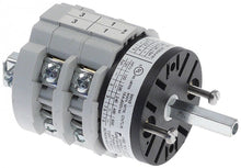 Intrerupator rotativ - comutator BREMAS CS0169615V, serie A1600, cu 5 pozitii 0-1-2-3-4, cu 4 contacte, 16A, 400V, ax 5x5 mm - 347097