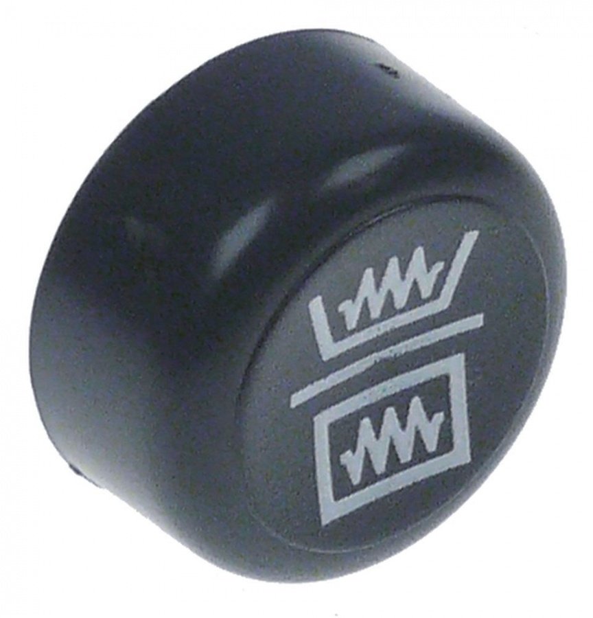push button ø 25mm grey symbol heating - Code 347142
