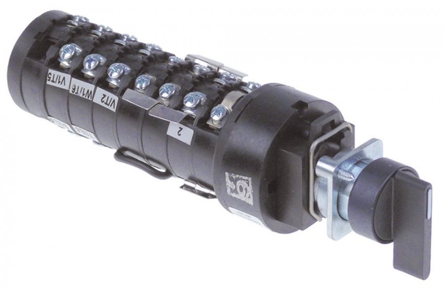 rotary switch 4 operating positions  16 groups type  400V 12A shaft ø 5x5mm shaft length 25mm