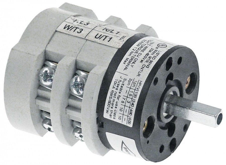 Comutator/selector 4 poli, 20A, ax 5x5mm - 347198