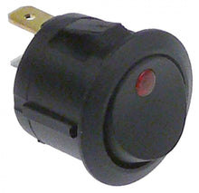rocker switch mounting ø 20mm red 1NO/indicator light 250V 10A