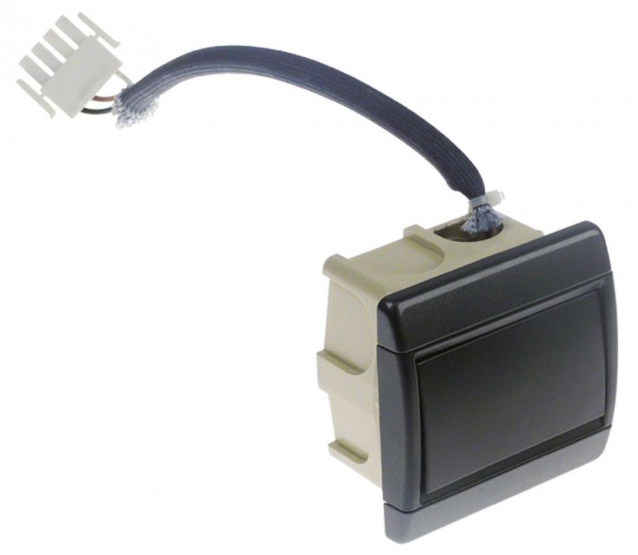 rocker switch anthracite 1NO 250 V 10 A flush-mounted connection plug - 347247