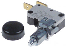 Microintrerupator cu buton, fara retinere, contact 1NO 12A, 250V, filet M10x0.75  - 347250