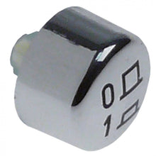 push button ø 11,9mm shaft 3,7x3,7mm shaft length 4mm chrome-plated 0-1