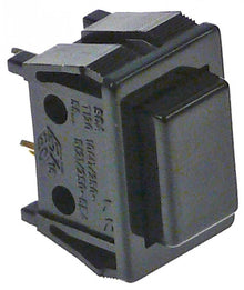 momentary push switch 19x13mm black 1NO 250V 10A connection male faston 2,8mm