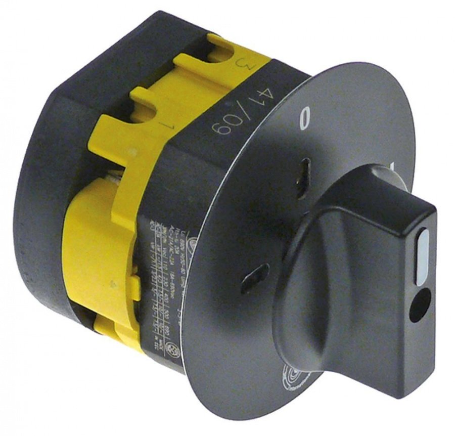 rotary switch 2 0-1 2 690V 16A shaft ø 6x6mm shaft length 20mm shaft 5x5 with knob