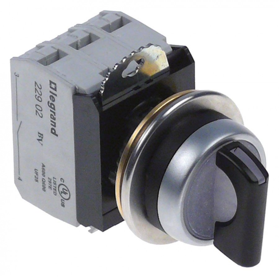 switch black ø 22mm 2NO switching sequence 0-1 complete