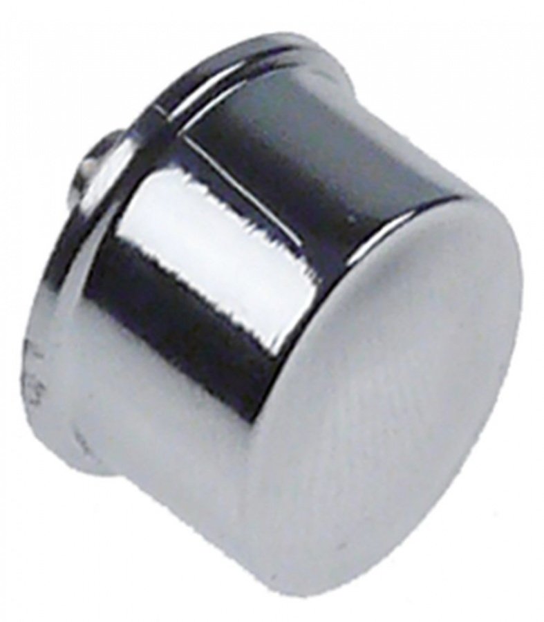 push button external size 17x13mm shaft 3,5x3,5mm chrome oval