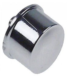 push button external size 17x13mm shaft 3,5x3,5mm chrome oval