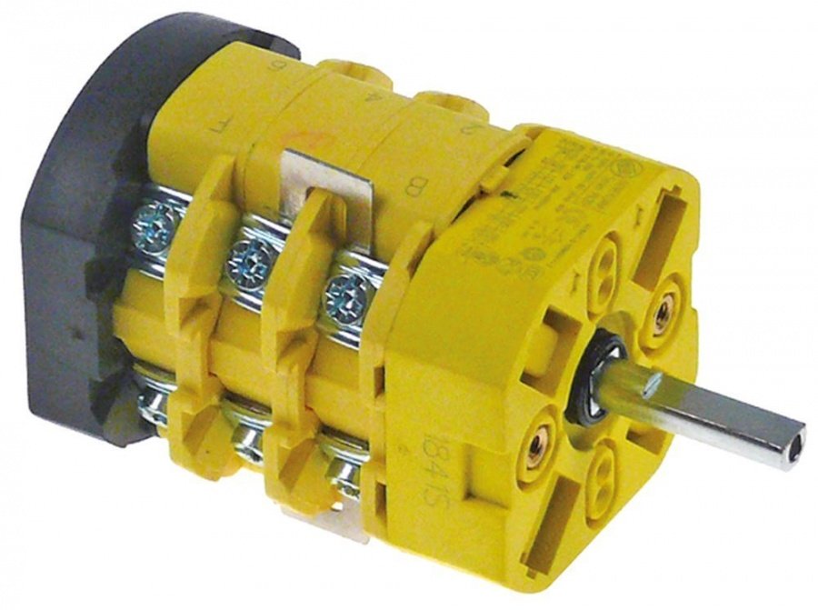 rotary switch 3 operating positions 0-1-2 6 -poles 20 A shaft ø 6x4,6mm shaft length 24 mm - 347307
