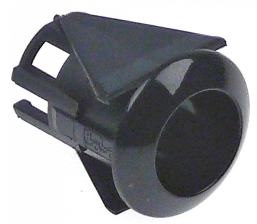 element holder mounting ø 16mm black arched H 23,5mm ø 15,9mm ED ø 20mm