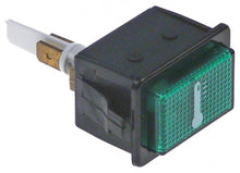 indicator light 34,1x23,1mm green 230V temperature connection male faston 6,3mm