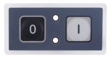 keypad foil buttons 2 grey/black L 69 mm W 34,4 mm - 347316