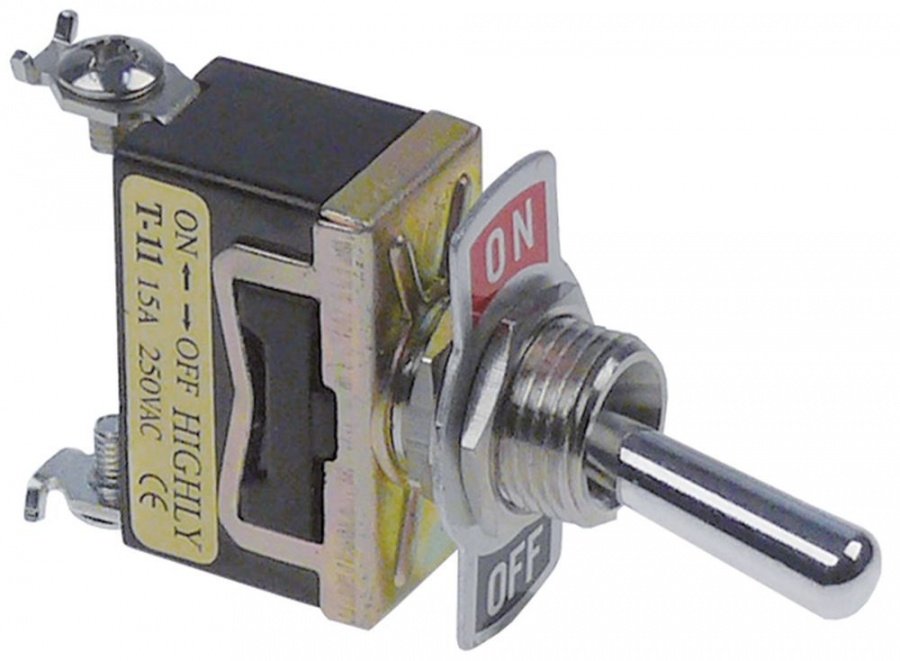 Intrerupator cu parghie 15 A, 250 V, filet M12x1 - 347340