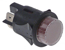 momentary push switch mounting ø 25mm red 2NO 250V 16A connection male faston 6,3mm