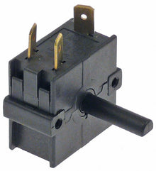 rotary switch 4 0-1-2-3 2 type  250V 16A shaft ø 6x4,6mm shaft length 22,5mm with knob