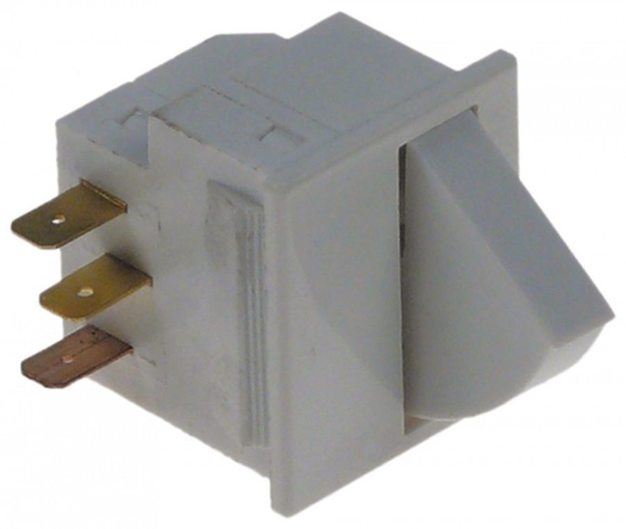 microswitch with push button 250V 3A 1CO connection male faston 6,3mm