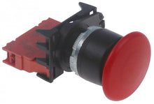 mushroom momentary switch mounting ø 22mm red 1NC