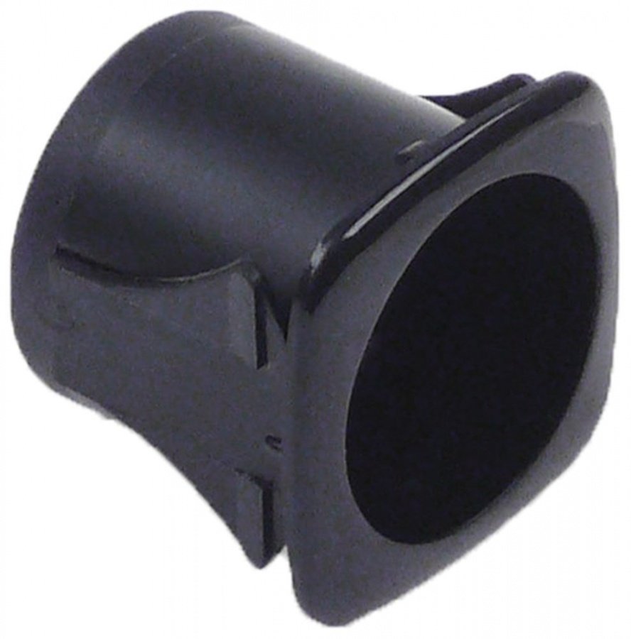 element holder dimensions 25x25mm ID ø 21,4mm black