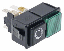 Buton intrerupator dublu, L 28.5x52.6 mm, 1NO/lampa semnalizare, 250 V, 16 A, simbol ciclu spalare - 347441