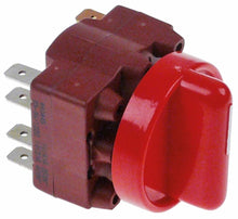 Intrerupator rotativ cu 4 pozitii, 0-1-2-3, cu 4 contacte, tip 4RH, 400 V, 16 A, ax ø 6x4,6 mm, L ax 18 mm - 347471