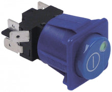 push switch 28,5x28,5mm green/red 2CO 250V 16A main switch connection male faston 6,3mm