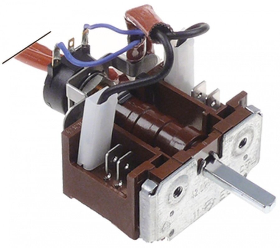 operation switch 2 operating positions 2NO sequence 0-1 16 A shaft ø 6x4.6mm shaft L 23 mm