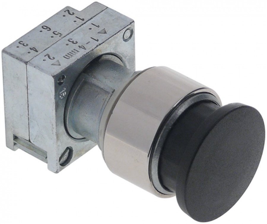 push button unlighted black ø 22mm