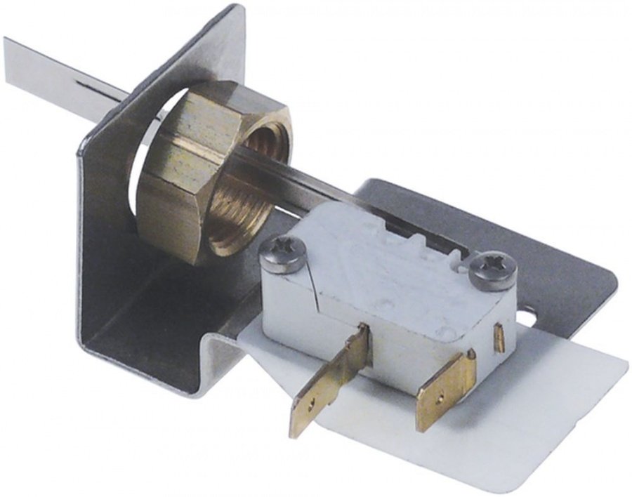 microswitch with lever 250V 16A 1NO connection male faston 6,3mm