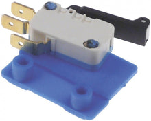 microswitch with handle with a switch 250V 10A 1CO connection male faston 6,3mm L 25mm