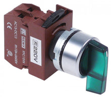 rotary selector green ø 22mm switching sequence 0-1 latching