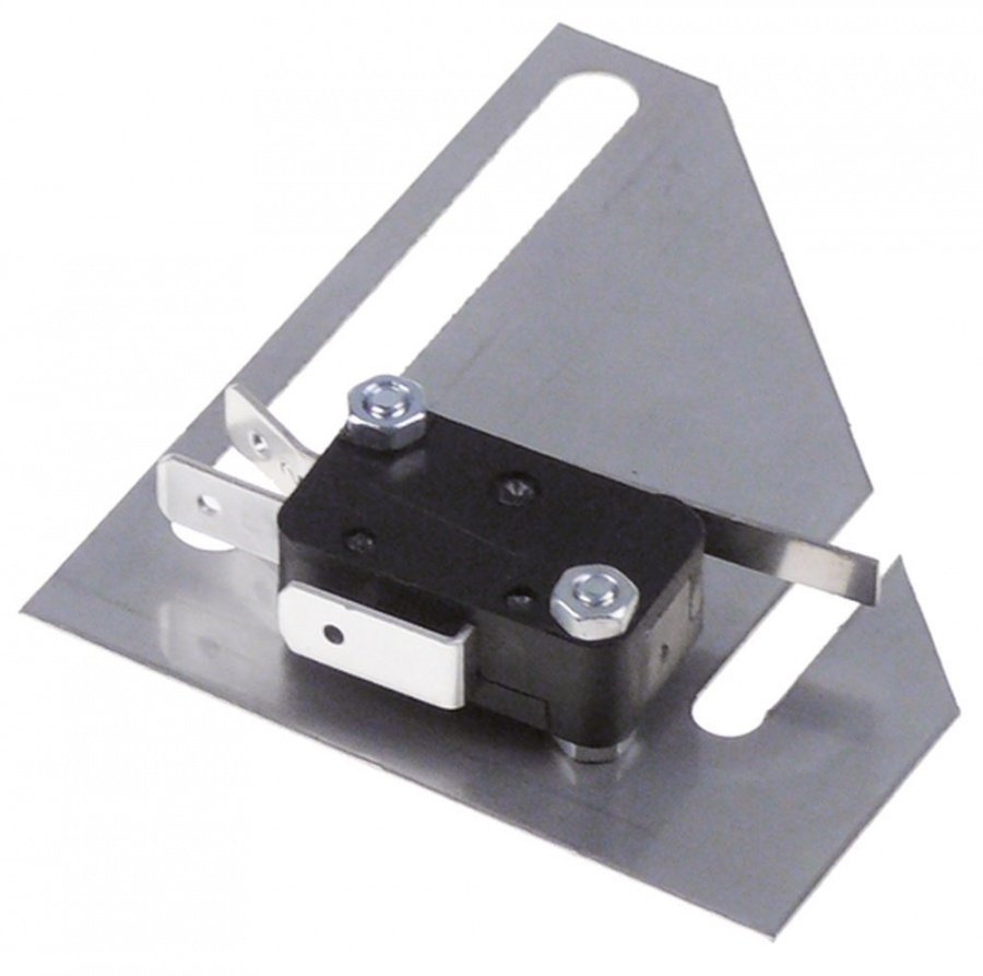 microswitch with lever 250V 15A 1CO connection male faston 6,3mm