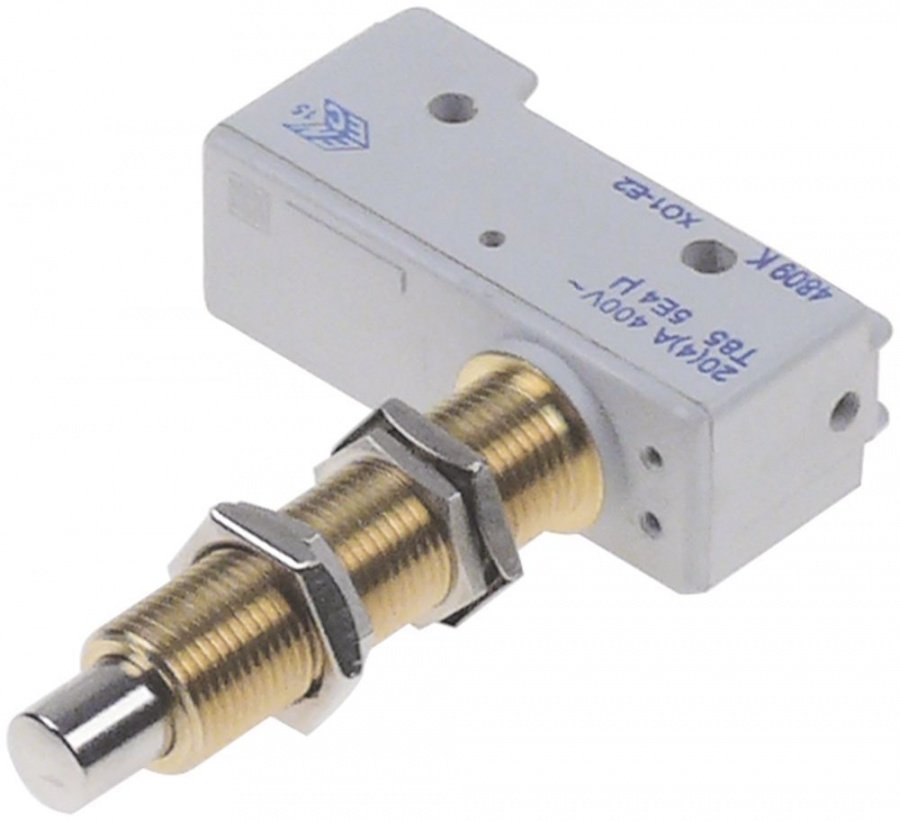 position switch with plunger mounting distance 81mm M12x1 thread length 66mm