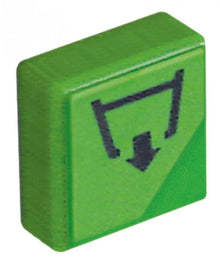 push button size 23x23mm green drain pump