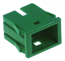 element holder 13x20mm green shape rectangular