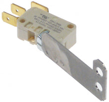 microswitch with lever 250V 16A 1CO connection male faston 6,3mm L 77mm