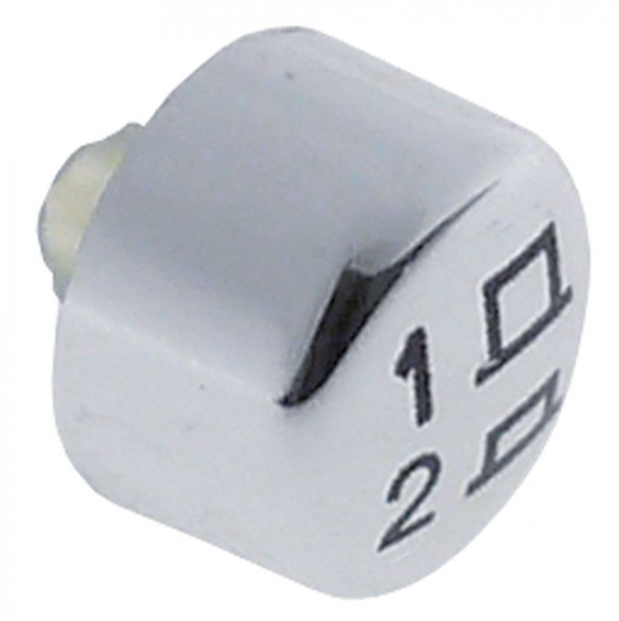 push button ø 11,9mm shaft 3,7x3,7mm shaft length 4mm chrome-plated 1-2