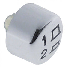 push button ø 11,9mm shaft 3,7x3,7mm shaft length 4mm chrome-plated 1-2