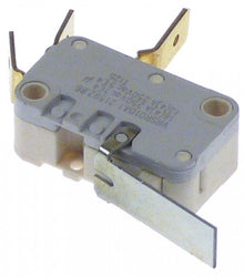 microswitch with lever 250V 16A 1CO connection male faston 6,3mm L 35mm
