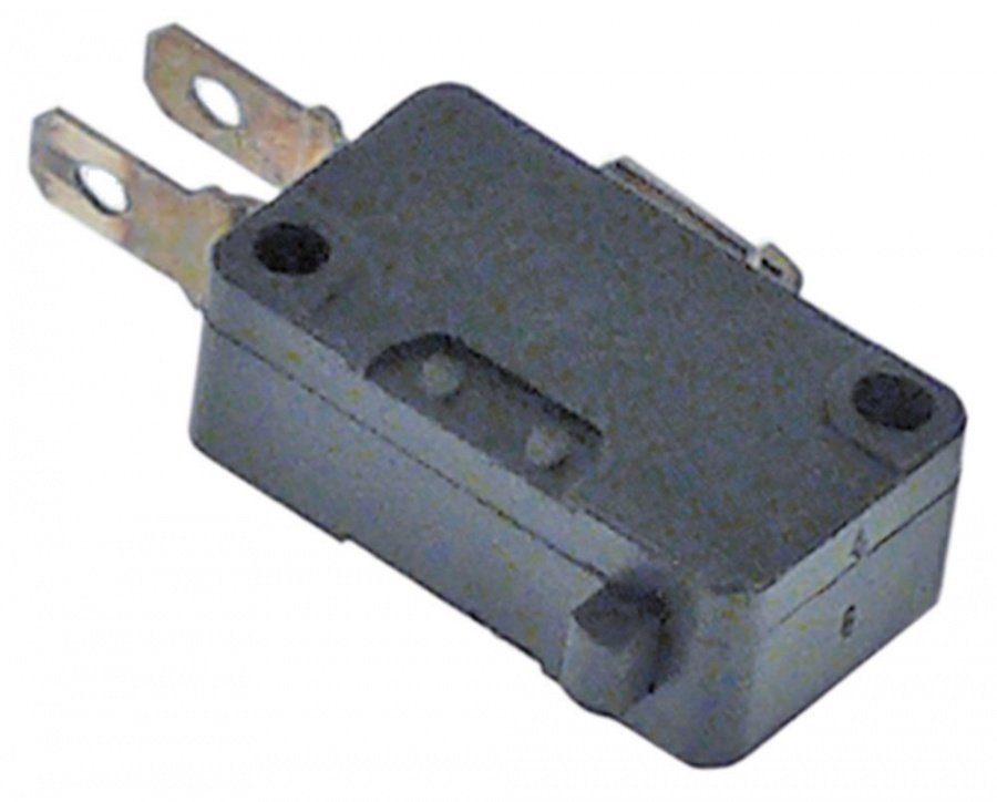 microswitch with plunger 250V 16A 1CO connection male faston 4,8mm