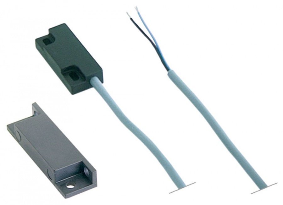 intrerupator magnetic L 37mm L 16mm 1NO 250V racord cablu lungime cablu 1960mm 10watt cu magnet