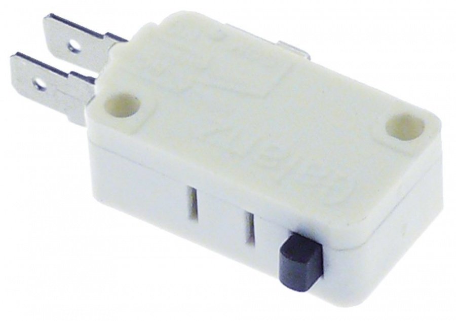 microswitch with plunger 250V 15A 1CO connection male faston 4,8mm