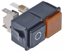 Buton intrerupator dublu L 28,5x52,6 mm, 1NO/lampa semnalizare, 250 V, 16 A,  simbol pompa golire - 347853