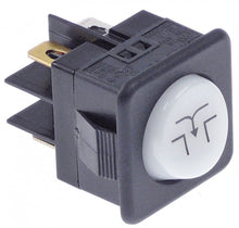 momentary rocker switch 27,8x25mm white 1NO/indicator light 250V 16A drain pump