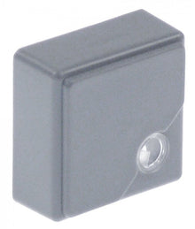 push button size 23x23mm grey with lens