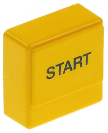 push button size 23x23mm yellow START